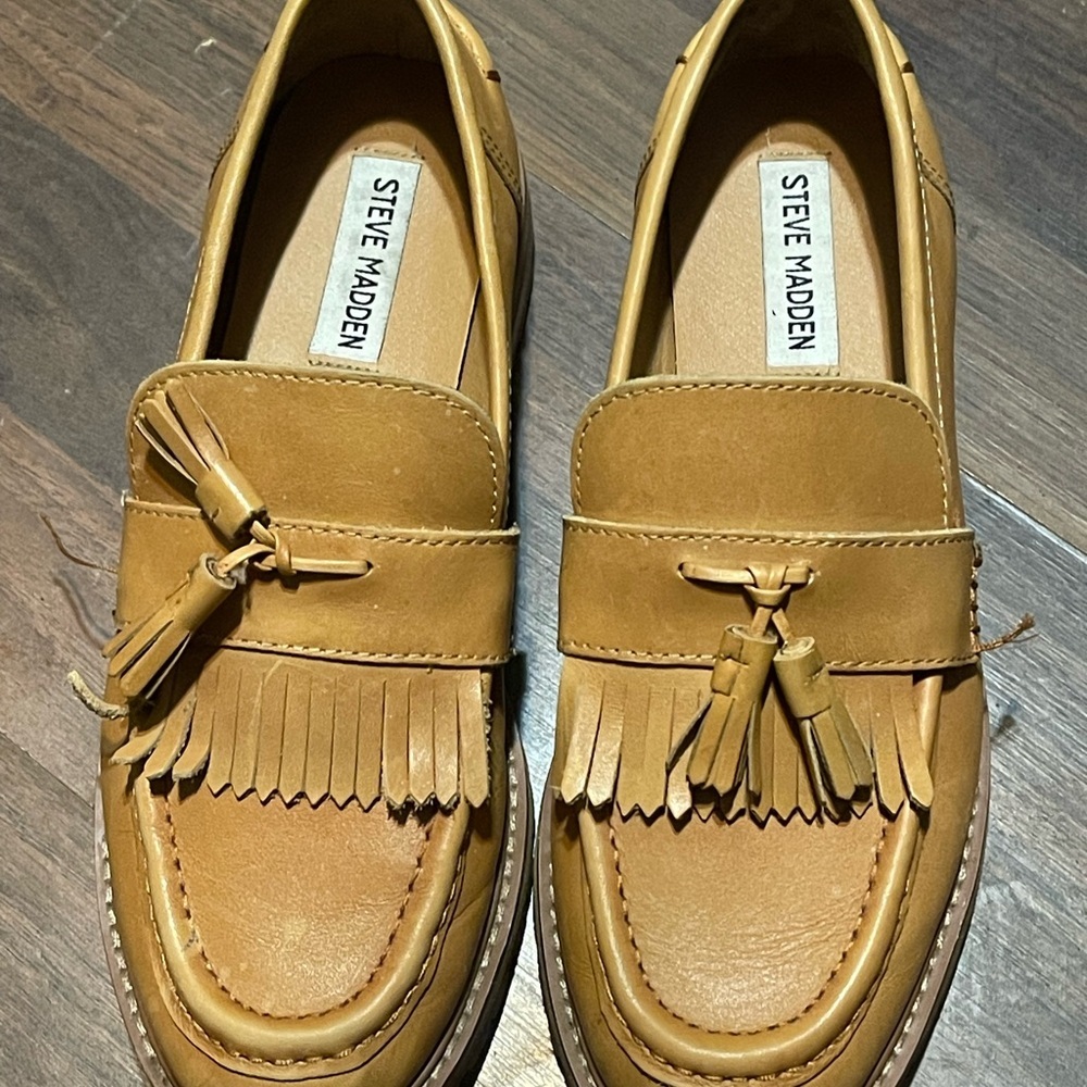 Steve Madden Brown Tassel Loafers‎ for Men